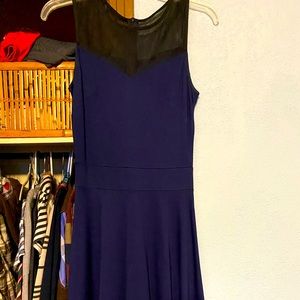Navy dress, flowy